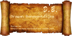 Dragan Bonaventúra névjegykártya